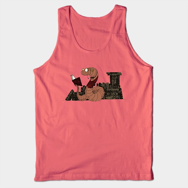 Book Worm Tank Top by djrbennett